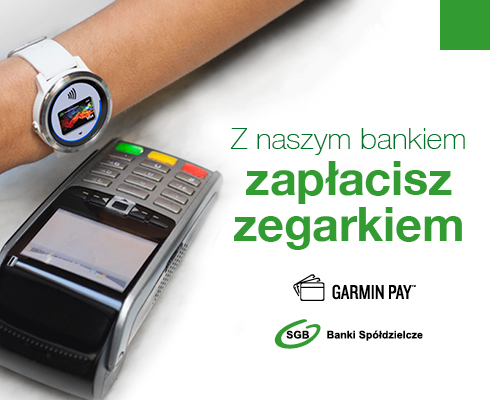 baner napis z naszym bankiem zapłacisz zegarkiem.