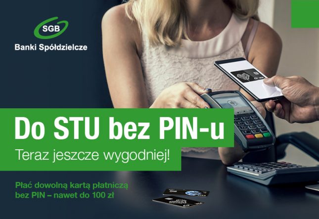 płatności do 100 zł bez pinu