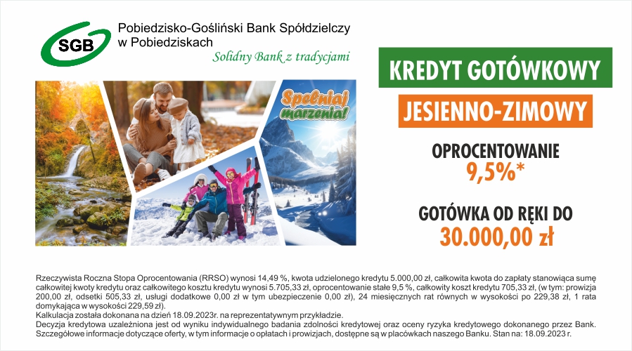 Reklama kredytu gotówkowego na sezon jesienno-zimowy 